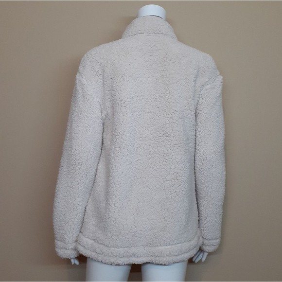 Boundless North Cream Oversized Sherpa Zip-Up Jacket Small NWOT - Picture 6 of 6
